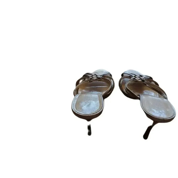 TALBOT'S gold and silver kitten heels Size 9 - Picture 4 of 6